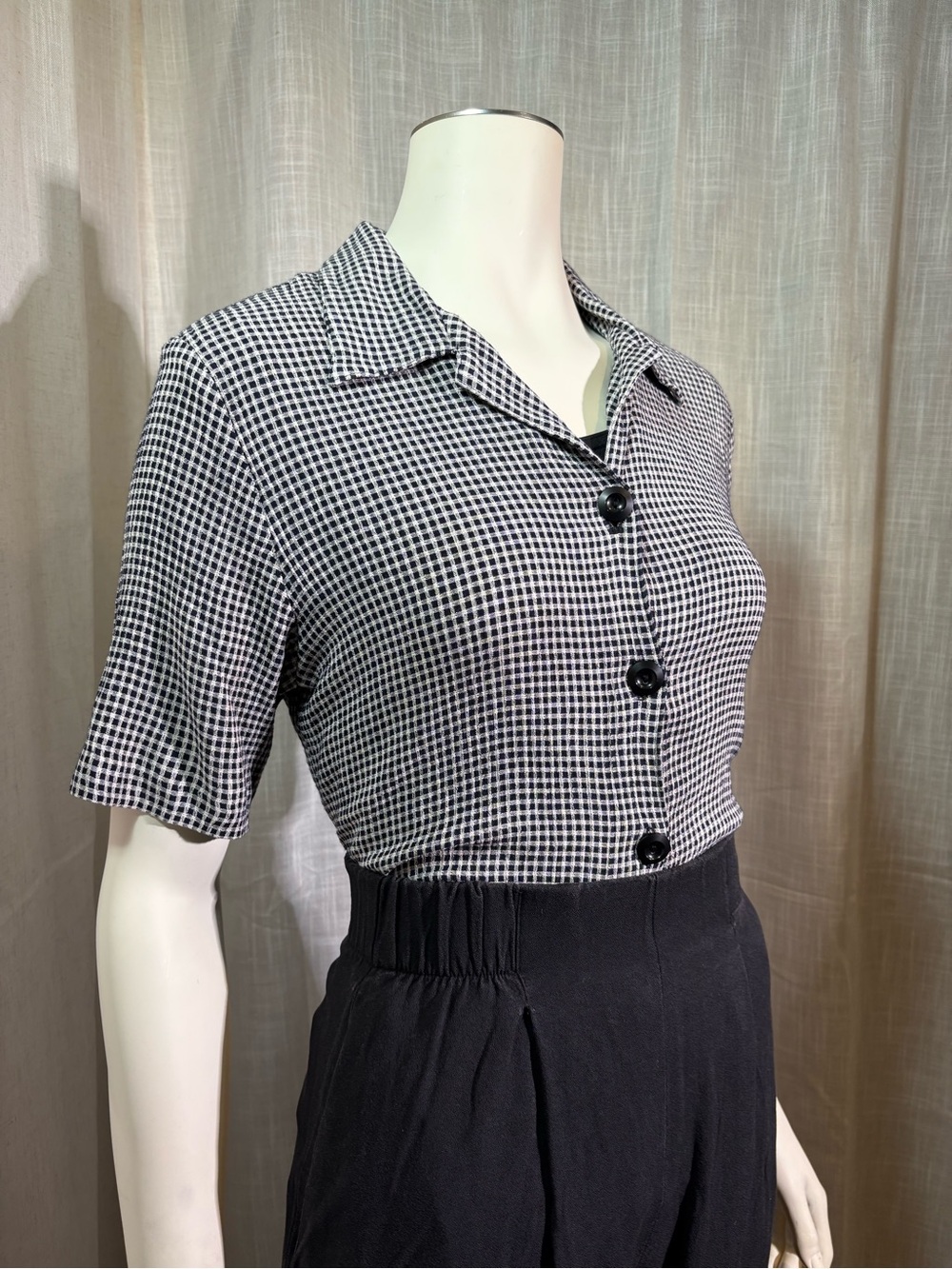 Vintage Gloria Lance Gingham Blouse